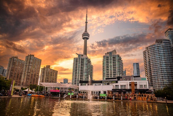 Dusk Falls on the Toronto Harbourfront