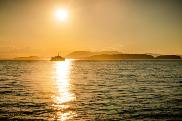 Streaks of Gold at Sunset in Victoria, BC