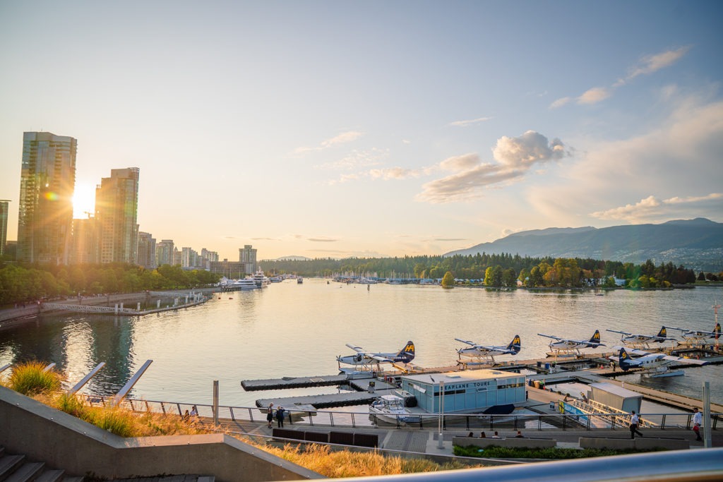 Sunny Goodbye over Vancouver Harbour, BC