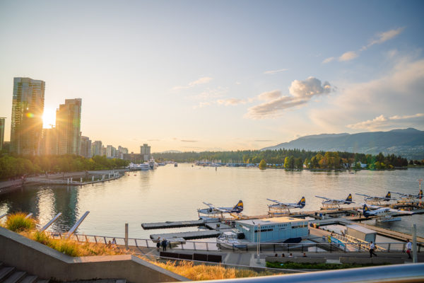 Sunny Goodbye over Vancouver Harbour, BC