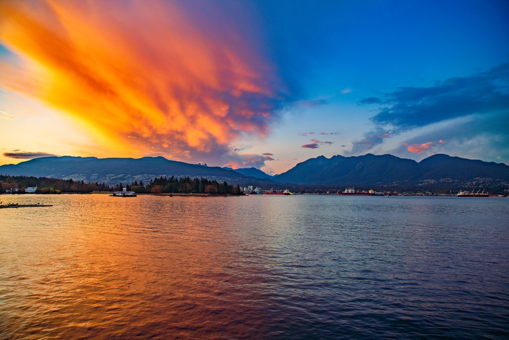 Sundown Over Vancouver Harbour