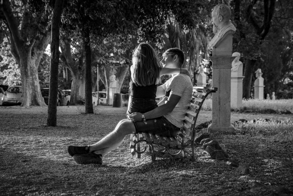 First Love in Rome (B&W)