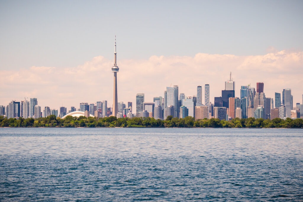 Toronto Skyline Behind the Island