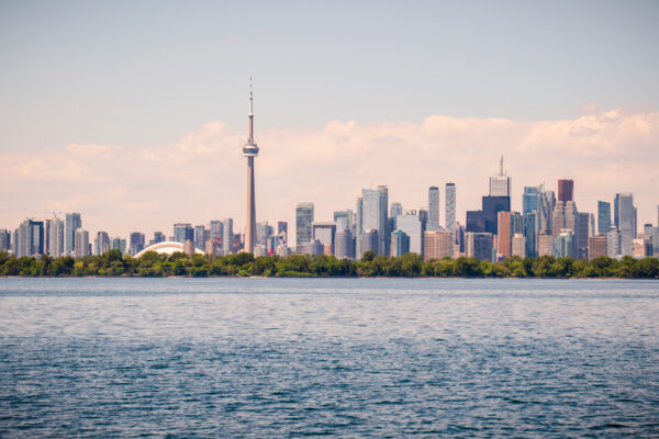 Toronto Skyline Behind the Island