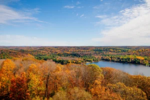 Blue Autumn Views from Dorset Lookout